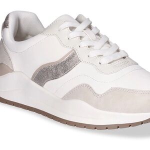 Time and Tru Women's White and Gray Sneakers